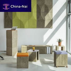 Contemporary coffee table CB-TAB hempwooden basecube