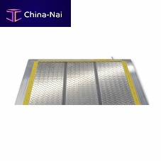 Pressure-sensitive safety mat Diamond stainless steelfor welding applicationswith diamond pattern