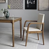 Contemporary chair KUNTIindoorfabricoak