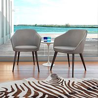 Contemporary chair SOPHIEindoorfabricwooden base