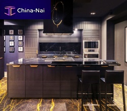 Contemporary kitchen MIUCCIAnatural stoneislandpeninsula