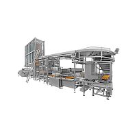 Automatic muffin production line PLC-controlledwith filling unithigh-capacity