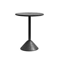 Contemporary high bar table DINGmarblelava stonepowder-coated steel base