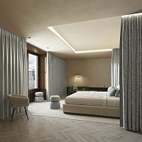 Curtain fabric SENSATIONAL : SAVANT patternedpolyesterwashable