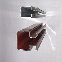 Guide profile metalgrooved