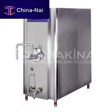 Vertical freezer processfor ice cream production