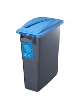 Plastic waste bin max. 490 x 290 x 450 mm industrial wastewith lid