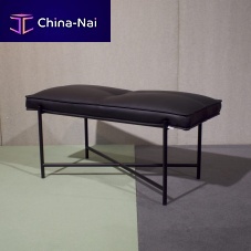 Contemporary bench PIANOmetalleatherhandmade