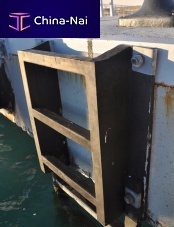 Dock ladder fixedboarding