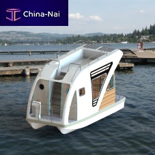 Outboard houseboat Floating Salonflybridge2-cabin