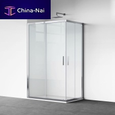 Tempered glass shower enclosure B13aluminumwith sliding doorcorner