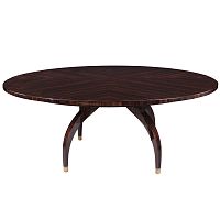 Art Deco dining table T001Macassar ebonyMacassar ebony baseround