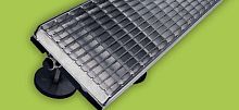 Metal drain grate AQUADRAIN® BFfor patio