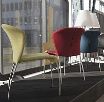 Contemporary chair CALLAindoorfabricleather