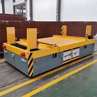 Automated rail transfer car battery-poweredpalletfor heavy loads