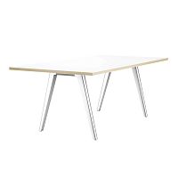 Contemporary conference table 1500woodenaluminumchromed metal base