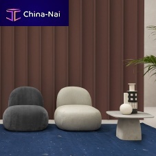 Contemporary fireside chair PAFFOfabricgraywhite