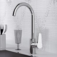 Countertop mixer tap OME618LT8chrome-plated brasskitchen1-hole