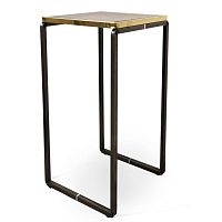Industrial design high bar table EQUIPEsteelbrasslaminate
