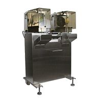 Fruit peeling machine floor-standingon casters