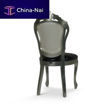 Classic chair VENICE CROCODILEwoodenhomesilver-colored