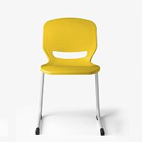 Contemporary chair POLEindoorpolypropylenemetal base