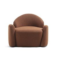 Modern lounge chair STONEfabricbrowngray