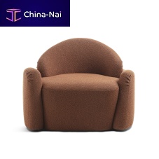 Modern lounge chair STONEfabricbrowngray