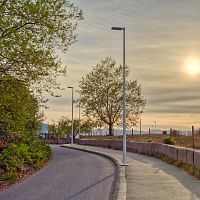 Urban lamp post CELTIKAtraditionalstainless steelanodized aluminum