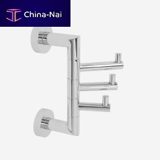 Contemporary coat hook HOTELbrassstainless steeltriple