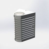 Contemporary wall light ERUCA outdoorstainless steelbronze
