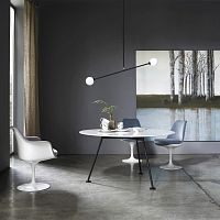 Contemporary dining table GRASSHOPPERtempered glasslaminatemarble