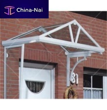 Entrance canopy metalglasspyramidal