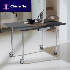 Contemporary table FLASH lacquered metallacquered metal baserectangular