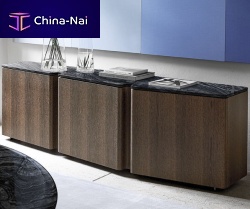 Contemporary sideboard BOLIDEoakMDFsucupira