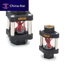Stainless steel sight glass HVFborosilicate glassbrass