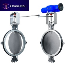 Butterfly valve HRD/Spneumatically-operatedfor controlregulating