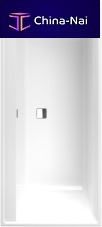 Free-standing bathtub COLLARO: UBA180COR2DVwhirlpoolacrylicwhite
