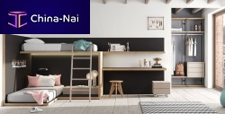 White children's bedroom furniture set ZARAUTZ JUVENILE COMPOSITIONwoodenunisex