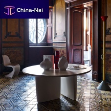 Contemporary table Tobi-IshiMDFmarblesolid wood base