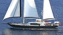 Cruising sailing super-yacht Levantin4-cabinwith deck saloon