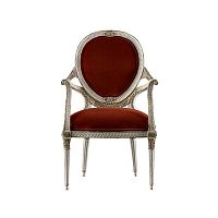 Classic chair HEPPLEWHITE CARVEDindoorfabricmahogany base