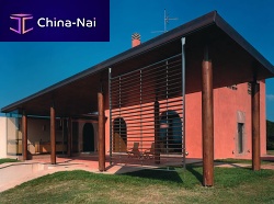 Patio canopy PRIVATE VILLAwooden framemetalflat