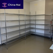Wall-mounted shelving system MOSYS self-supportingcontemporarystainless steel