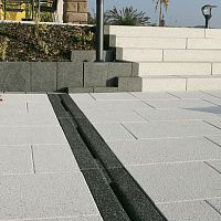 Slot drainage channel concretefor public spacespaving