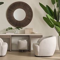 Contemporary lounge chair ELBAfabricupholsteredgray