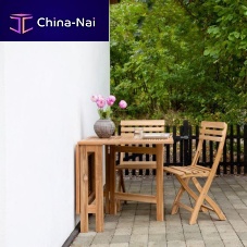 Contemporary table Butterfly mahoganyteakteak base