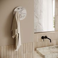 Contemporary coat hook ARO LARGE ARABESCATOmarbletriplebathroom