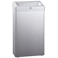 Bathroom trash can ELITEwall-mountedfree-standingbrushed stainless steel