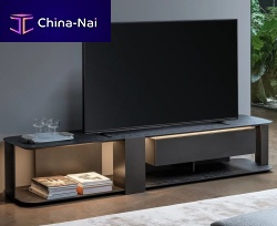 Contemporary TV cabinet Paddlelowboardwith built-in lightwith drawers